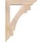 Ekena Millwork Merced Traditional Smooth Bracket w/ Offset Brace, Douglas Fir, 5 1/2"W x 24"D x 32"H BKT0604X24X32MRC01SDF - alternate 3